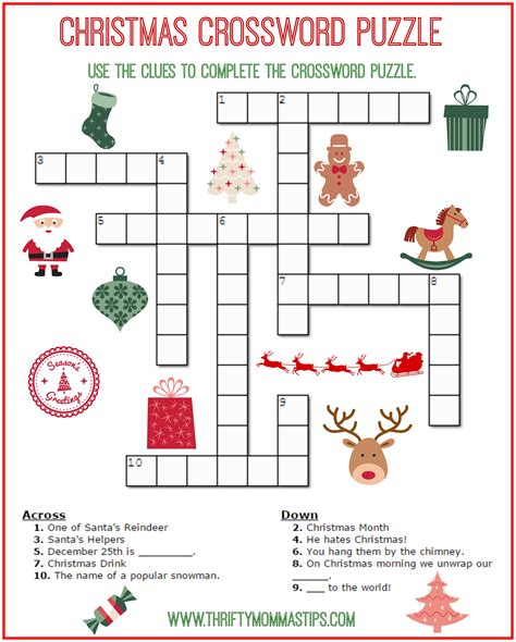 xmas crossword puzzles|free printable crossword puzzles christmas.